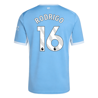 RODRIGO #16 Manchester City Home Football Shirt 26/27 Blue