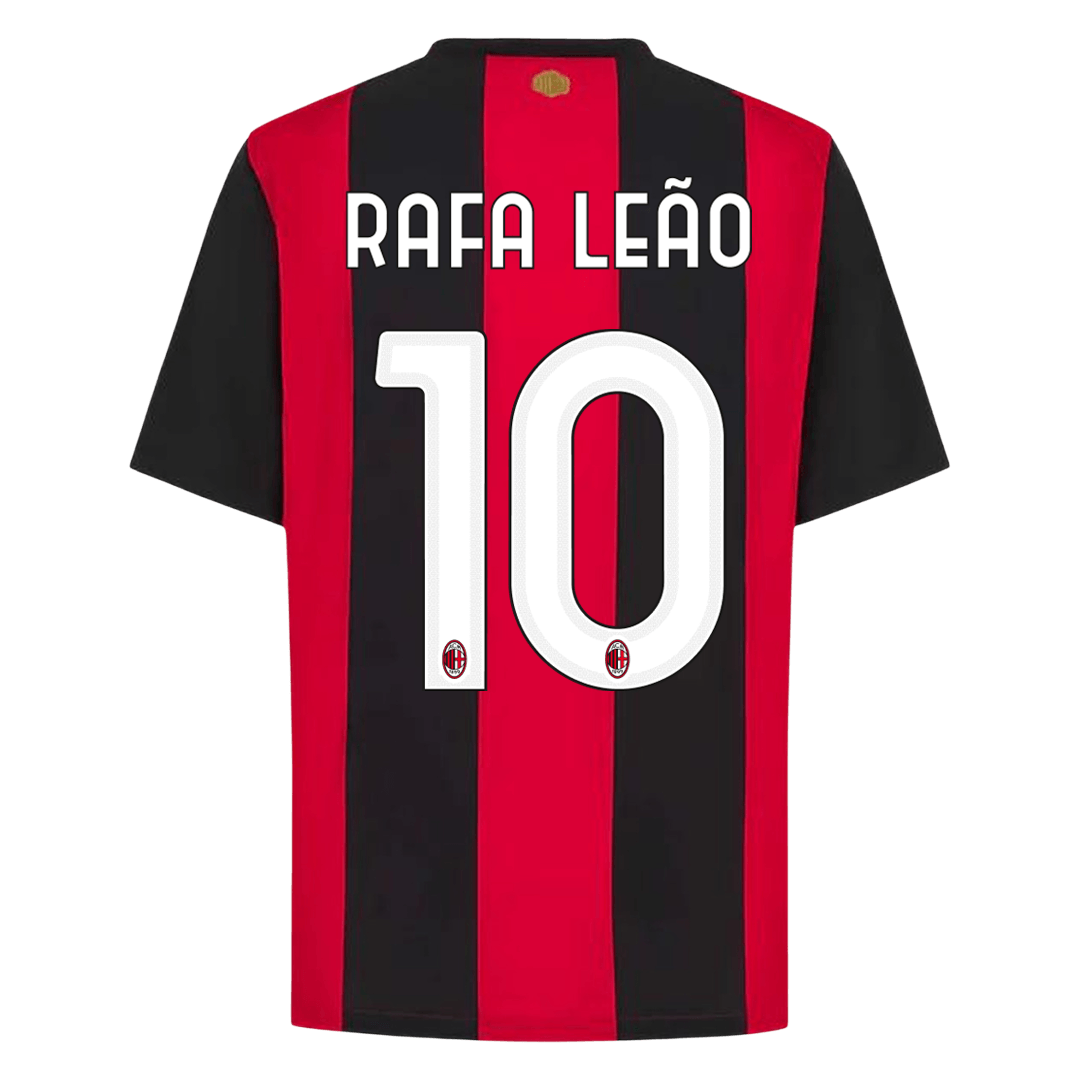 RAFA LEÃO #10 AC Milan Home Soccer Jersey 2026/27 Red&Black