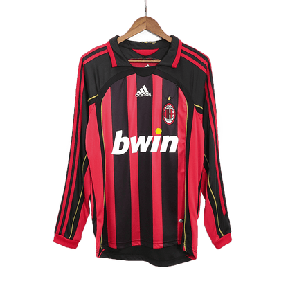 Retro 2006/07 AC Milan Home Long Sleeve Soccer Jersey