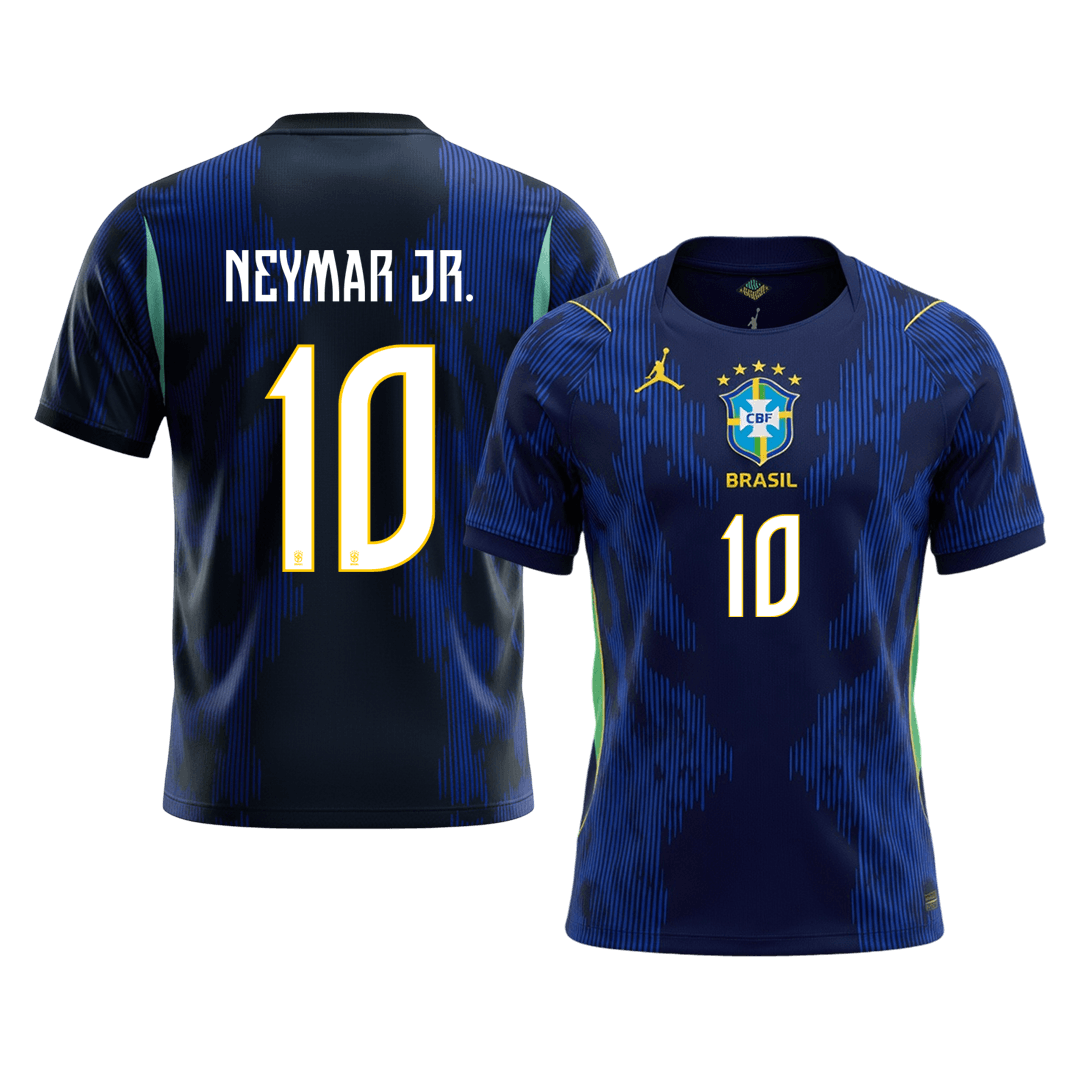 NEYMAR JR. #10 Brazil Away Soccer Jersey World Cup 2026 Navy