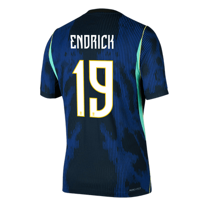 Authentic ENDRICK #19 Brazil Away Soccer Jersey 2026