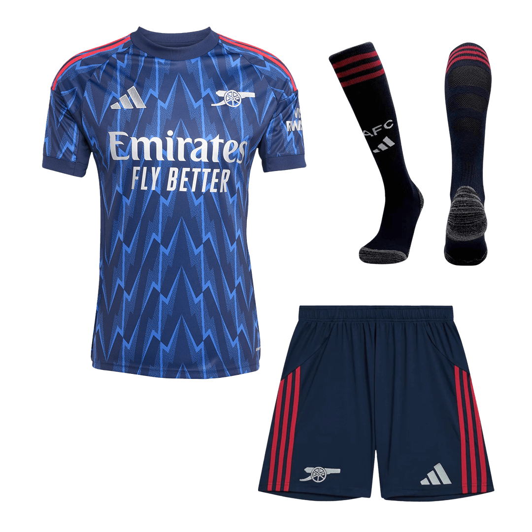 Arsenal Away Soccer Jersey Kit(Jersey+Shorts+Socks) 2025/26