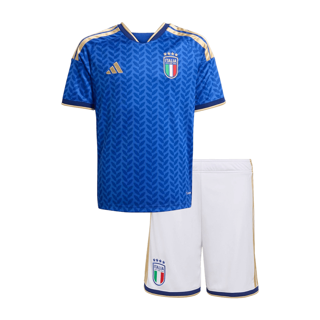 Kid's Italy Home Soccer Jersey Kit(Jersey+Shorts) 2025/26