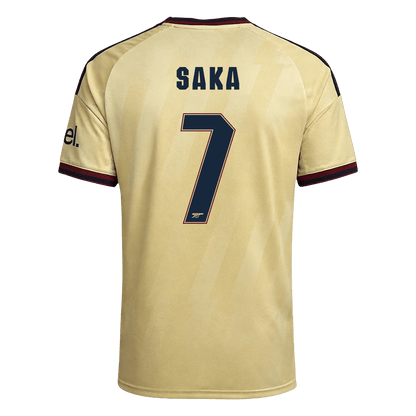 SAKA #7 Arsenal Third Soccer Jersey 2026/27 Yellow - UCL