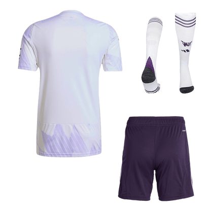 Manchester United Away Soccer Jersey Kit(Jersey+Shorts+Socks) 2025/26 White