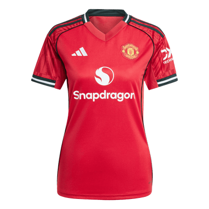 Women's Manchester United Home Soccer Jersey 2025/26 Red