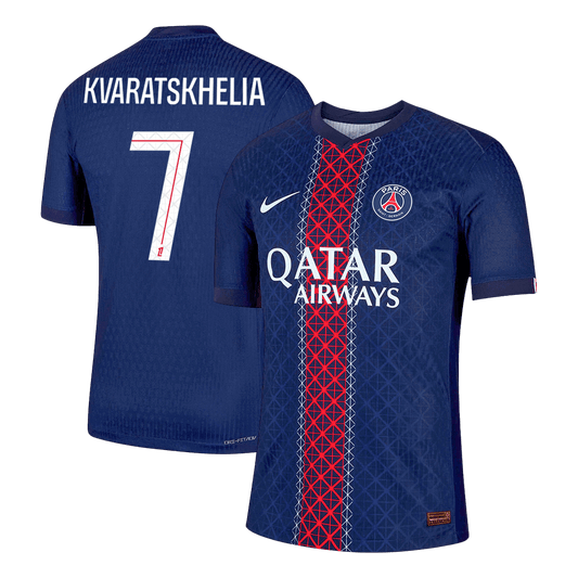 Authentic KVARATSKHELIA #7 PSG Home Soccer Jersey 2025/26 Navy