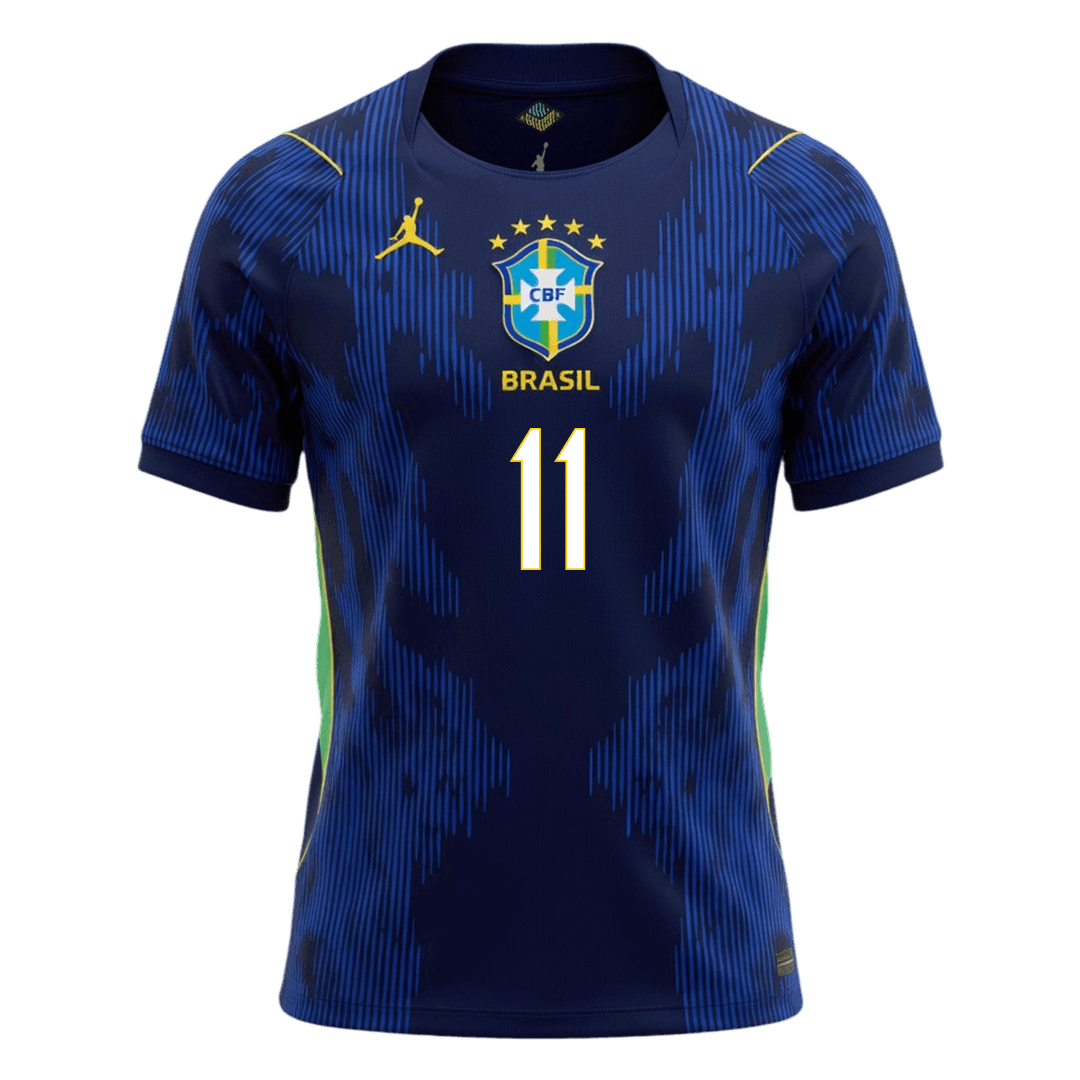 RAPHINHA #11 Brazil Away Soccer Jersey World Cup 2026 Navy