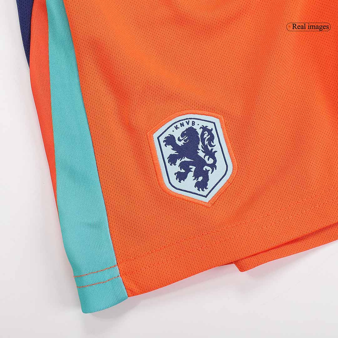 Kid's Netherlands Home Soccer Jersey Kit(Jersey+Shorts) Euro 2024