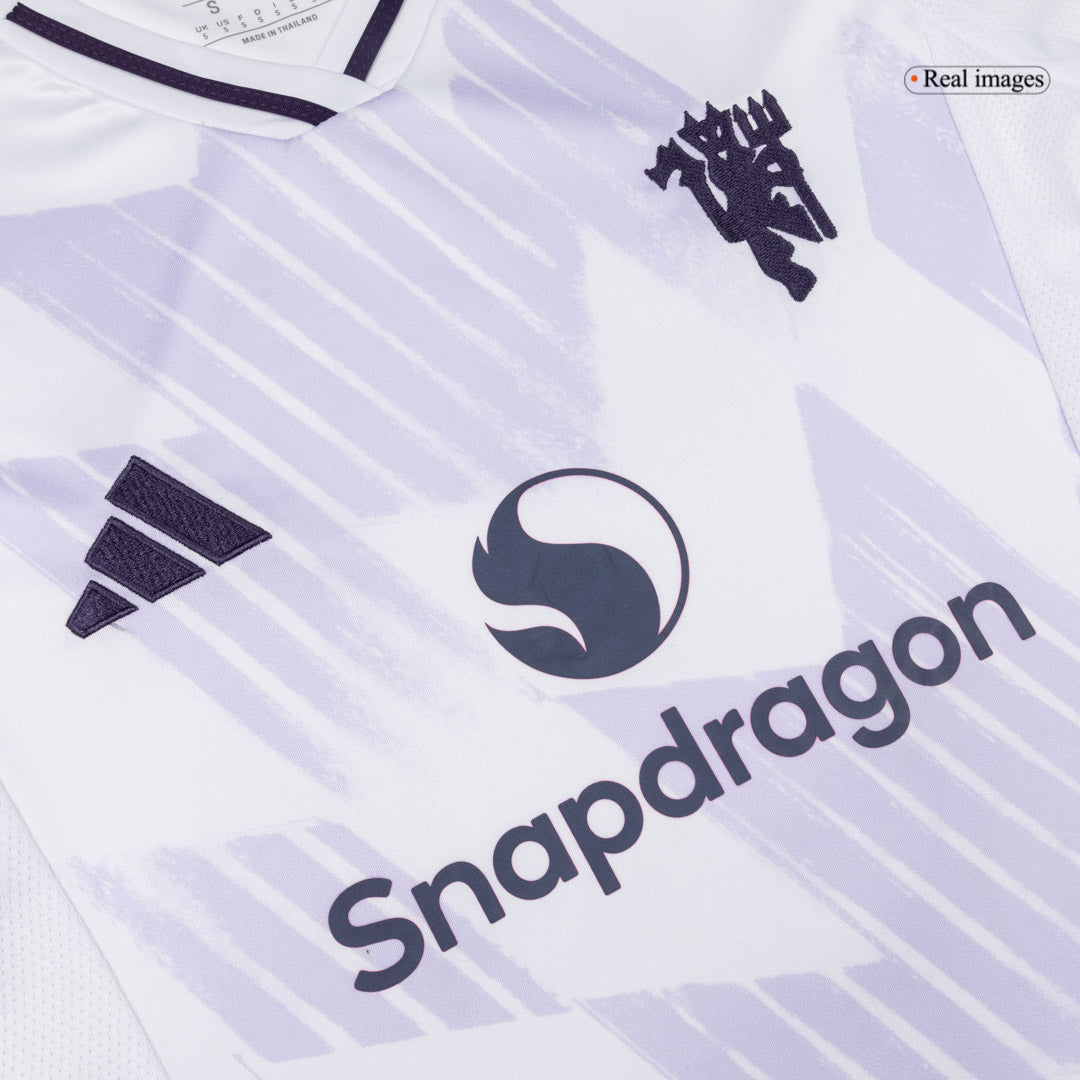 Women's Manchester United Away Soccer Jersey 25/26 White