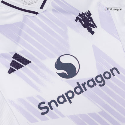 Women's Manchester United Away Soccer Jersey 25/26 White