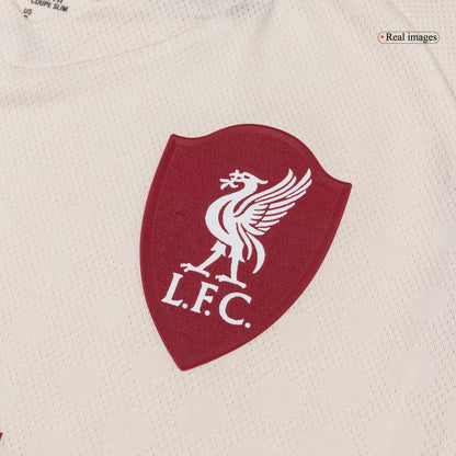 Authentic Liverpool Away Soccer Jersey 25/26 White