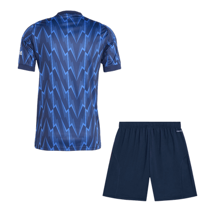 Arsenal Away Soccer Jersey Kit(Jersey+Shorts) 2025/26 Blue