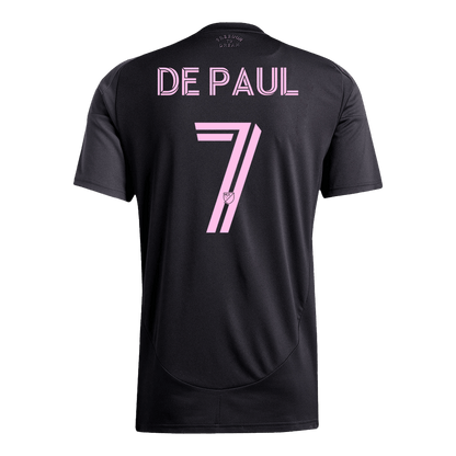 DE PAUL #7 Inter Miami Away Soccer Jersey 2025 Black&Gray