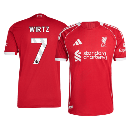 Authentic WIRTZ #7 Liverpool Home Soccer Jersey 2025/26 Red