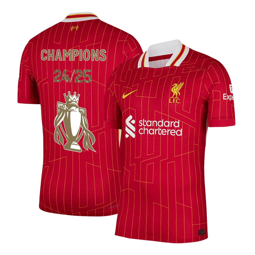 Authentic Liverpool Home Soccer Jersey Red - CHAMPIONS 24/25