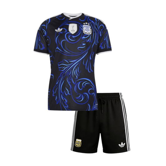 Kid's Argentina Away Soccer Jersey Kit(Jersey+Shorts) 2026