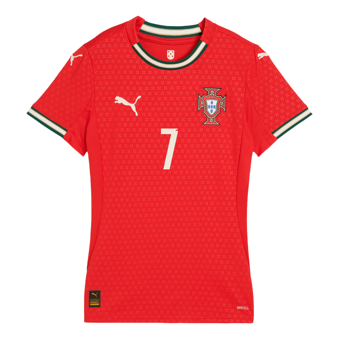 RONALDO #7 Women's Portugal Home Soccer Jersey 2025 Red
