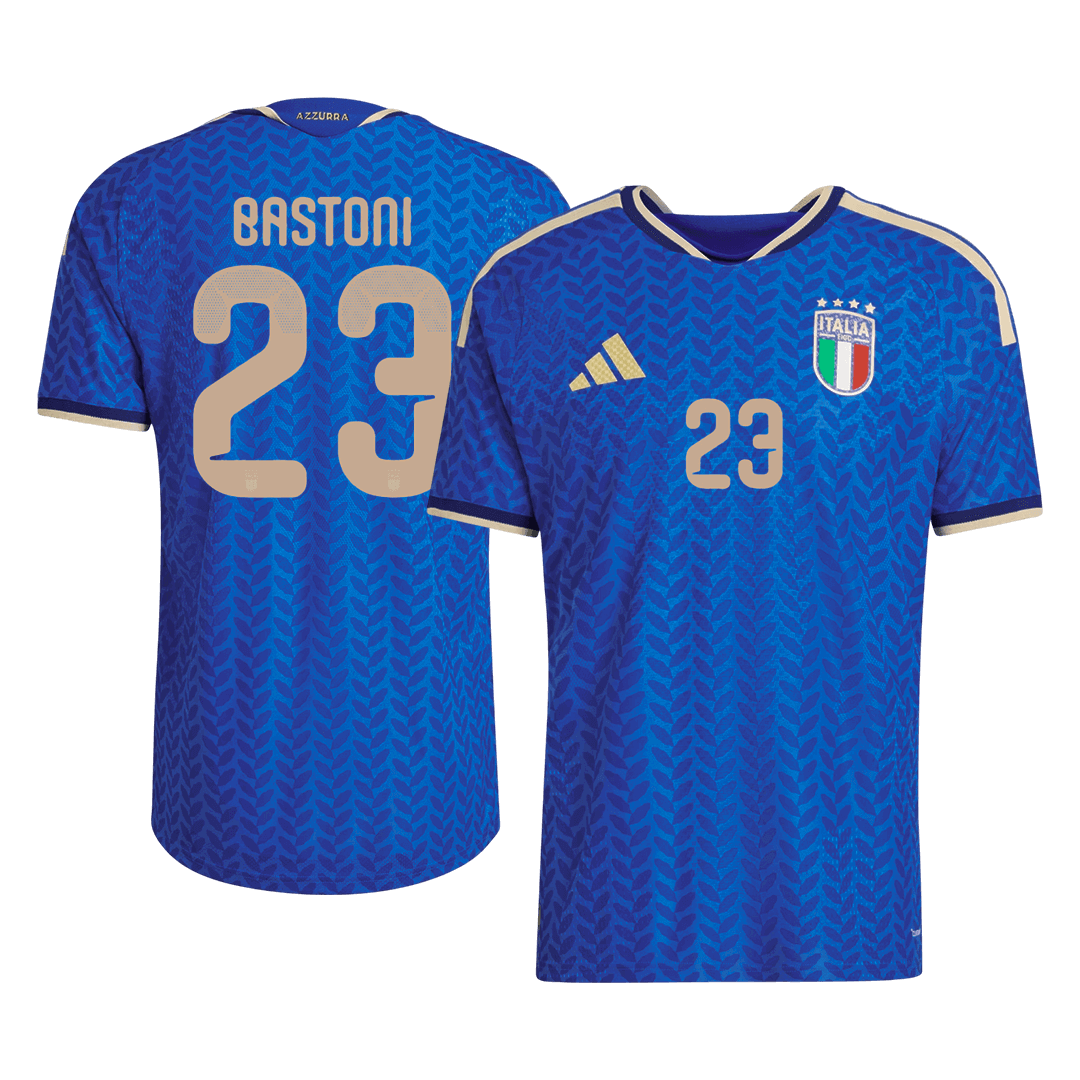 Authentic BASTONI #23 Italy Home Soccer Jersey 2026