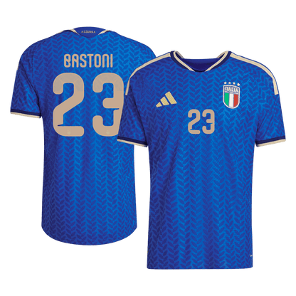 Authentic BASTONI #23 Italy Home Soccer Jersey 2026