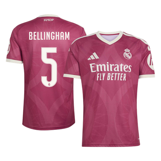 BELLINGHAM #5 Real Mardid Third Soccer Jersey 202626/27 Red