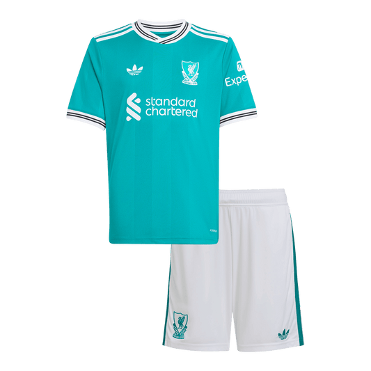 Kid's Liverpool Third Away Soccer Jersey Kit(Jersey+Shorts) 2025/26