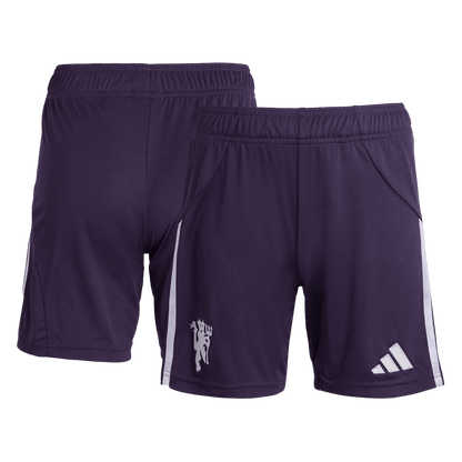 Manchester United Away Soccer Shorts 25/26 Purple