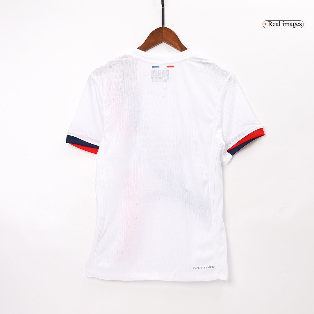 Authentic  O.DEMBÉLÉ #10 PSG Away Soccer Jersey 2024/25 White