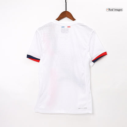 Authentic  O.DEMBÉLÉ #10 PSG Away Soccer Jersey 2024/25 White