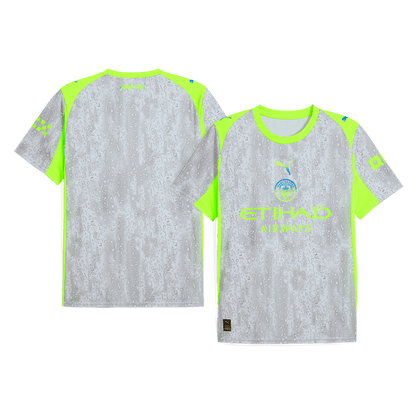 Manchester City Third Away Soccer Jersey 25/26 Gray