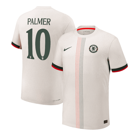 Authentic PALMER #10 Chelsea Away Soccer Jersey 2025/26 White - UCL