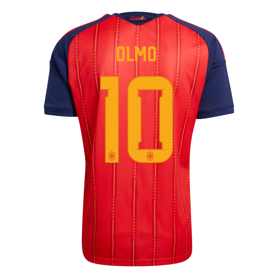 OLMO #10 Spain Home Soccer Jersey World Cup 2026 Red