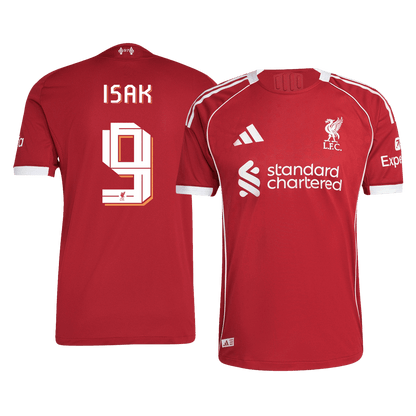 ISAK #9 Authentic Liverpool Home Soccer Jersey 25/26 Red - UCL