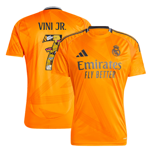 VINI JR. #7 Real Madrid Away football shirt 2024/25 - Bear Champ Font