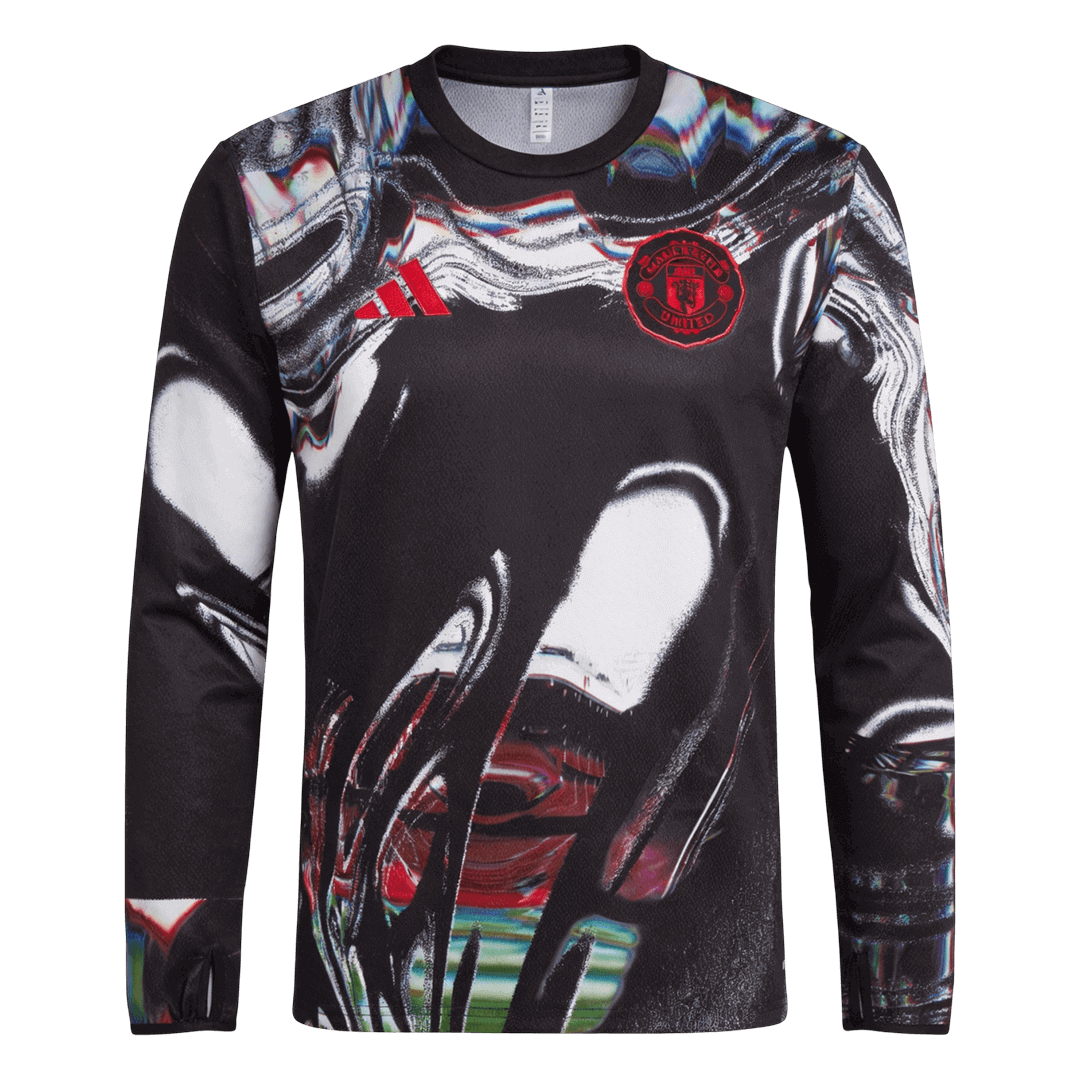 Manchester United Pre-Match Long Sleeve Soccer Jersey 2025/26