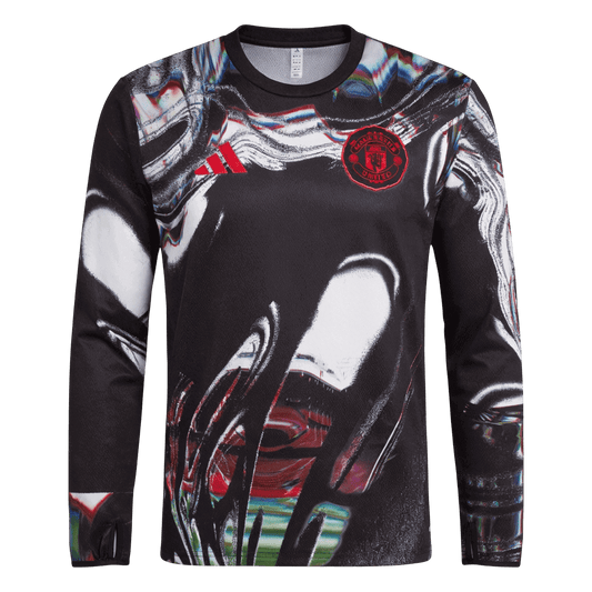 Manchester United Pre-Match Long Sleeve Soccer Jersey 2025/26