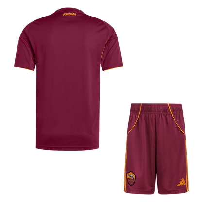 Roma Home Soccer Jersey Kit(Jersey+Shorts) 2025/26