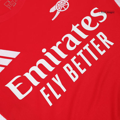 RICE #41 Arsenal Home Soccer Jersey 2024/25 Red - UCL