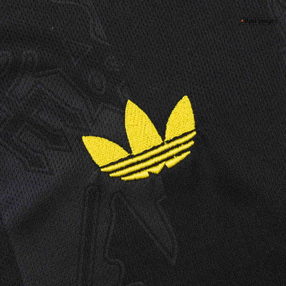 Kid's Manchester United Third Away Soccer Jersey Kit 25/26 Black