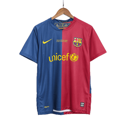 Retro A.INIESTA #8 2008/09 Barcelona Home Soccer Jersey - UCL Final