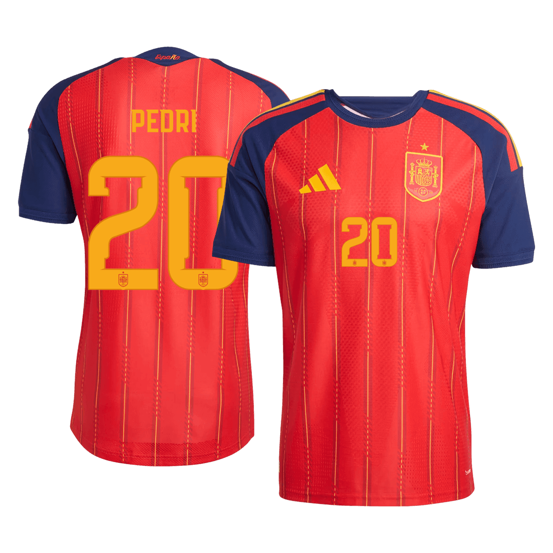 Authentic PEDRI #20 Spain Home Soccer Jersey 2026