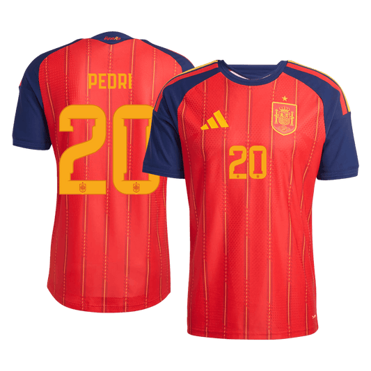 Authentic PEDRI #20 Spain Home Football Shirt 2026