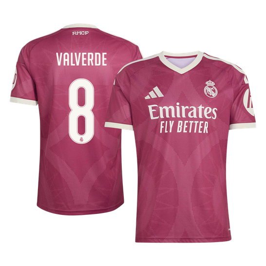 VALVERDE #8 Real Mardid Third Soccer Jersey 202626/27 Red