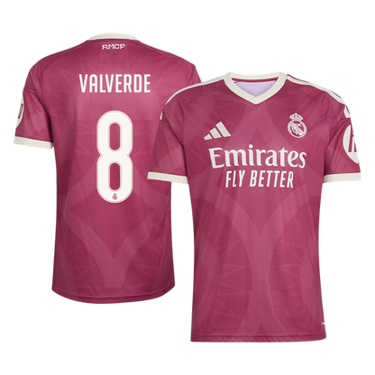 VALVERDE #8 Real Mardid Third Soccer Jersey 202626/27 Red