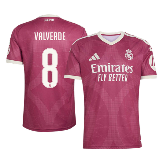 VALVERDE #8 Real Mardid Third Soccer Jersey 202626/27 Red