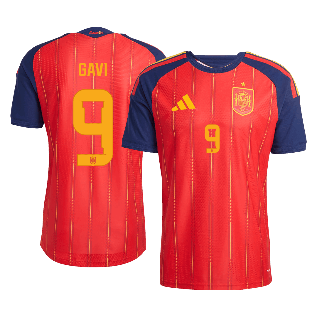 Authentic GAVI	 #9 Spain Home Soccer Jersey 2026