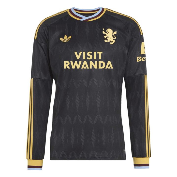 Aston Villa Away Long Sleeve Soccer Jersey 2026/27 Black