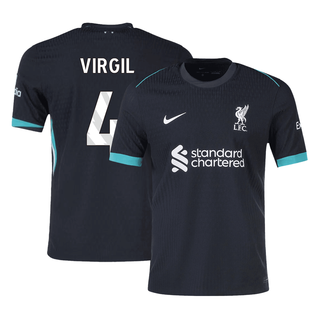 Authentic VIRGIL #4 Liverpool Away Soccer Jersey 2024/25