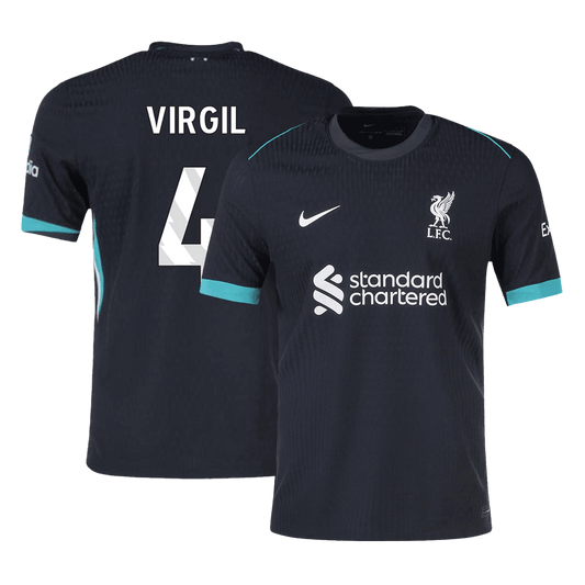 Authentic VIRGIL #4 Liverpool Away Soccer Jersey 2024/25