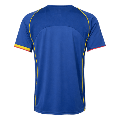 Men Retro Fan Version 2004/05 Arsenal Away Soccer Jersey Short Sleeve Blue